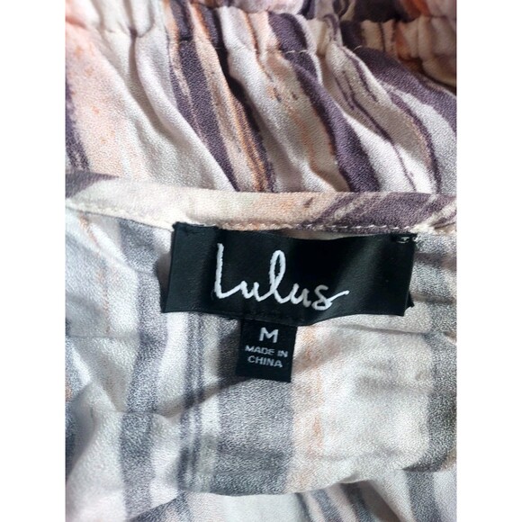 NWT Lulus Beach Bound Blush Print Halter Romper Size M - Picture 4 of 6